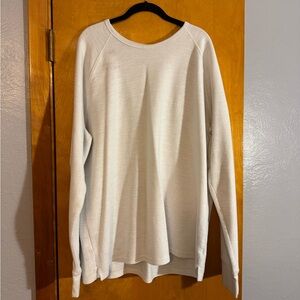 Goodfellow & Co White Crew Neck Thermal Top